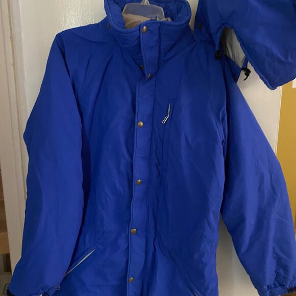 Vintage LL BEAN Freeport Maine Men’s Penobscot Parka Blue Jacket Coat - Size L - Picture 3 of 6